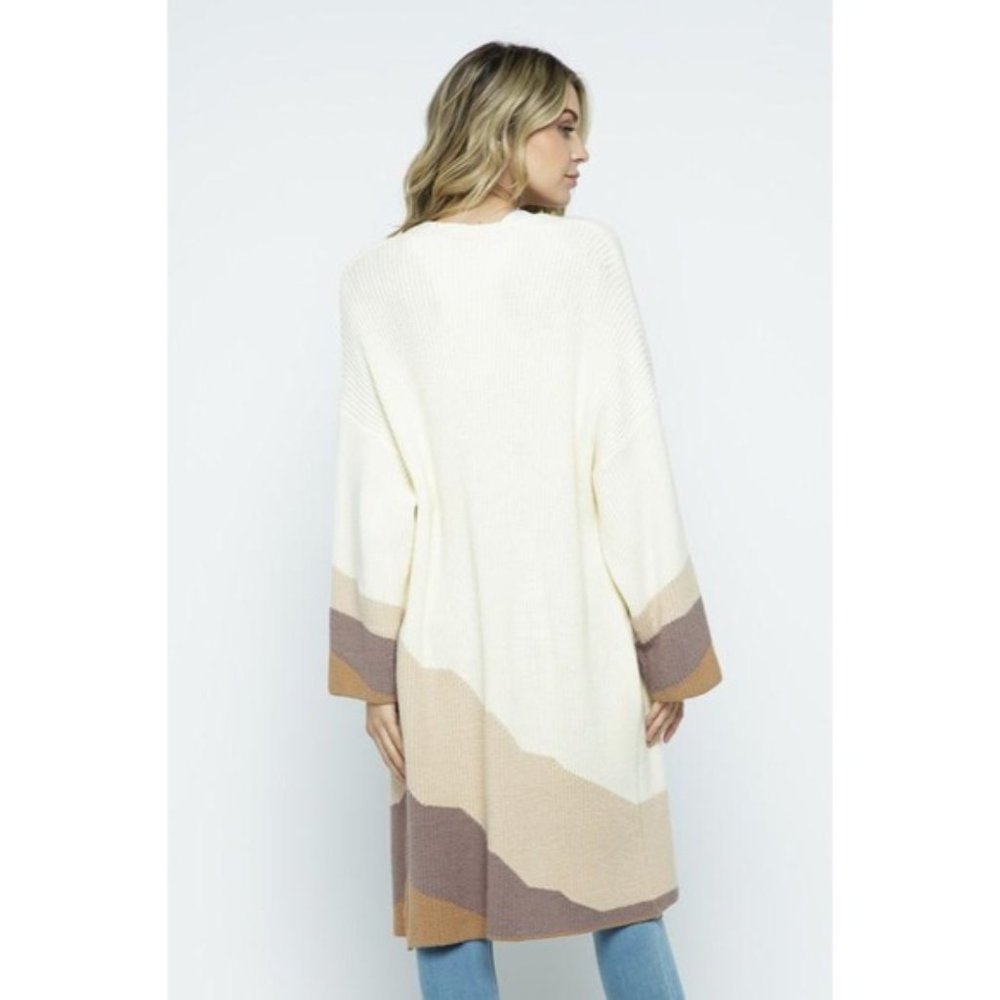 LAST ONE - Keep Calm Pocketed knit Cardigan - Picture 4 of 5